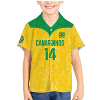 Custom Brasil Volleyball Family Matching Mermaid Dress and Hawaiian Shirt Vai Canarinhos!