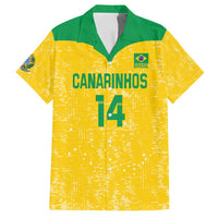 Custom Brasil Volleyball Family Matching Tank Maxi Dress and Hawaiian Shirt Vai Canarinhos!