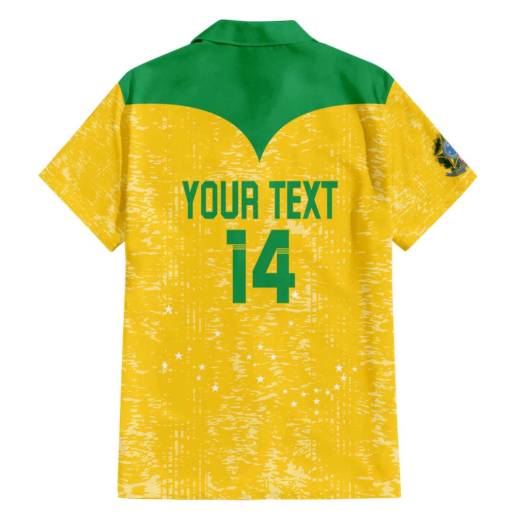 Custom Brasil Volleyball Family Matching Tank Maxi Dress and Hawaiian Shirt Vai Canarinhos!