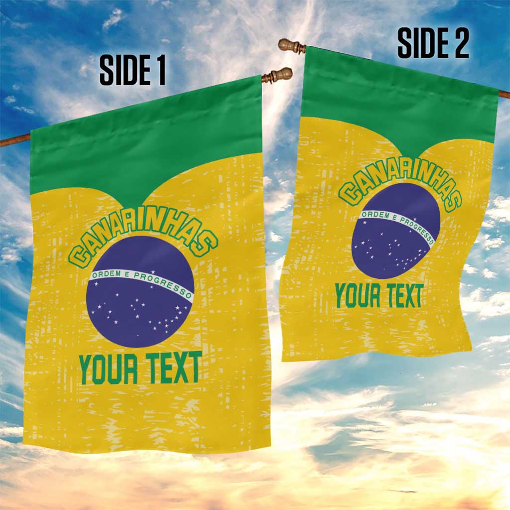 Custom Brasil Volleyball Garden Flag Vai Canarinhos!