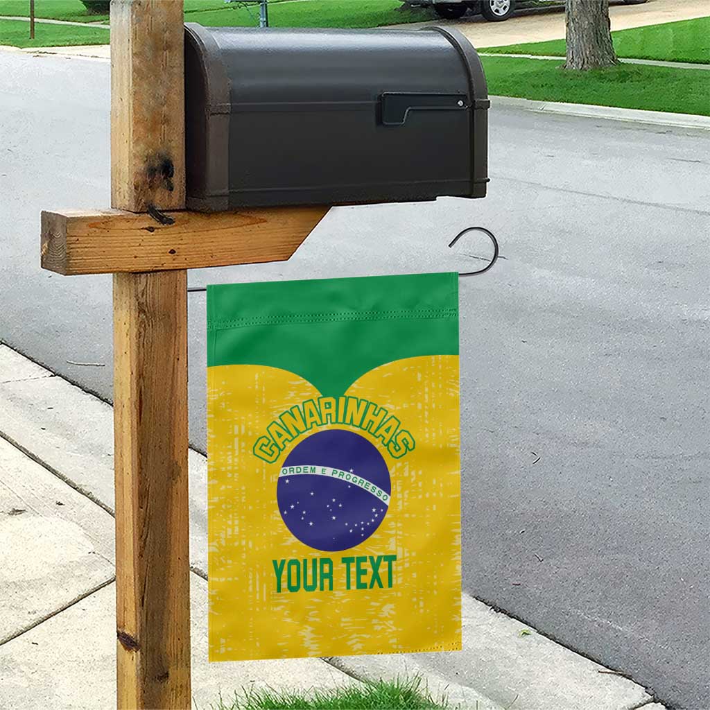 Custom Brasil Volleyball Garden Flag Vai Canarinhos!
