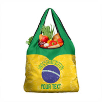 Custom Brasil Volleyball Grocery Bag Vai Canarinhos!