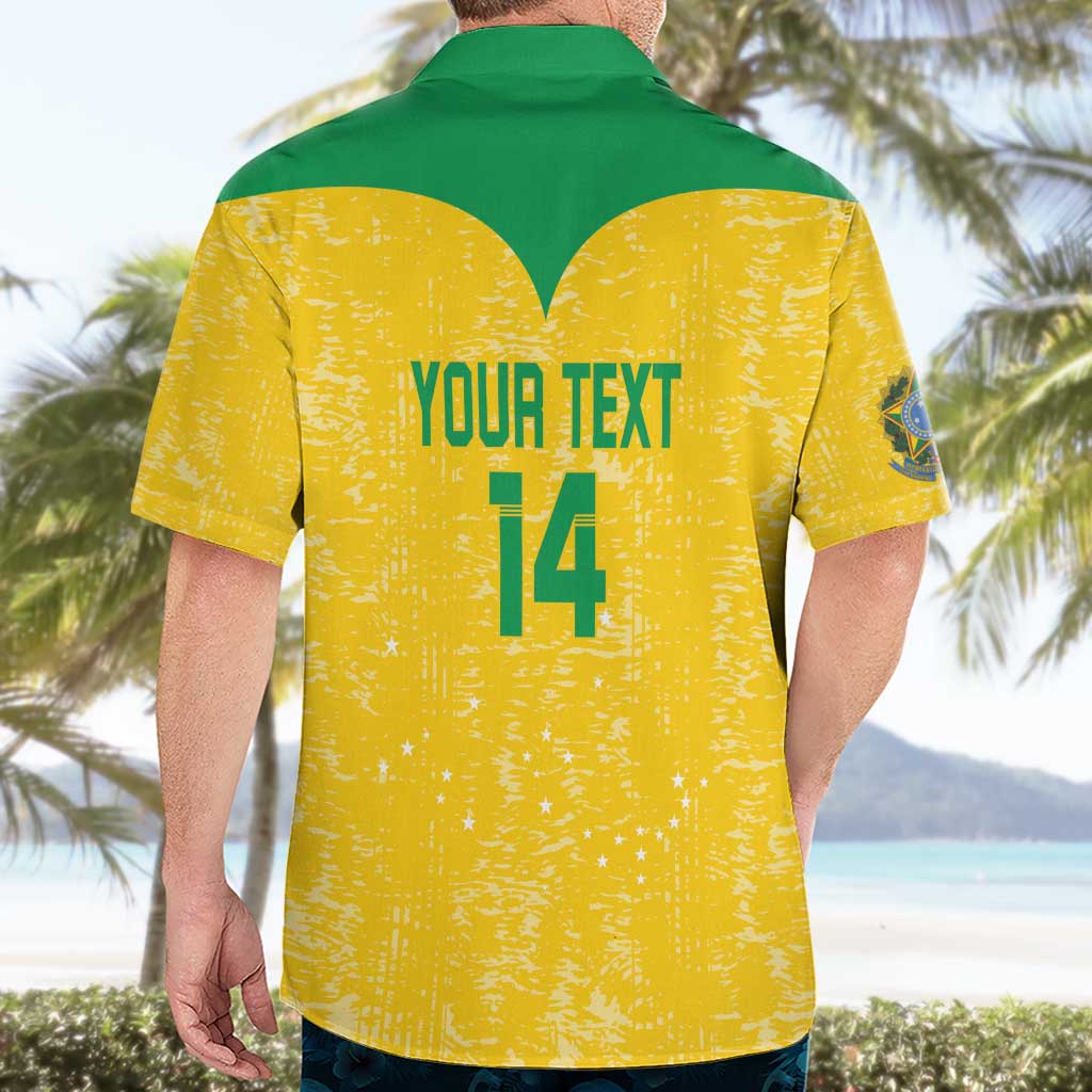 Custom Brasil Volleyball Hawaiian Shirt Vai Canarinhos!