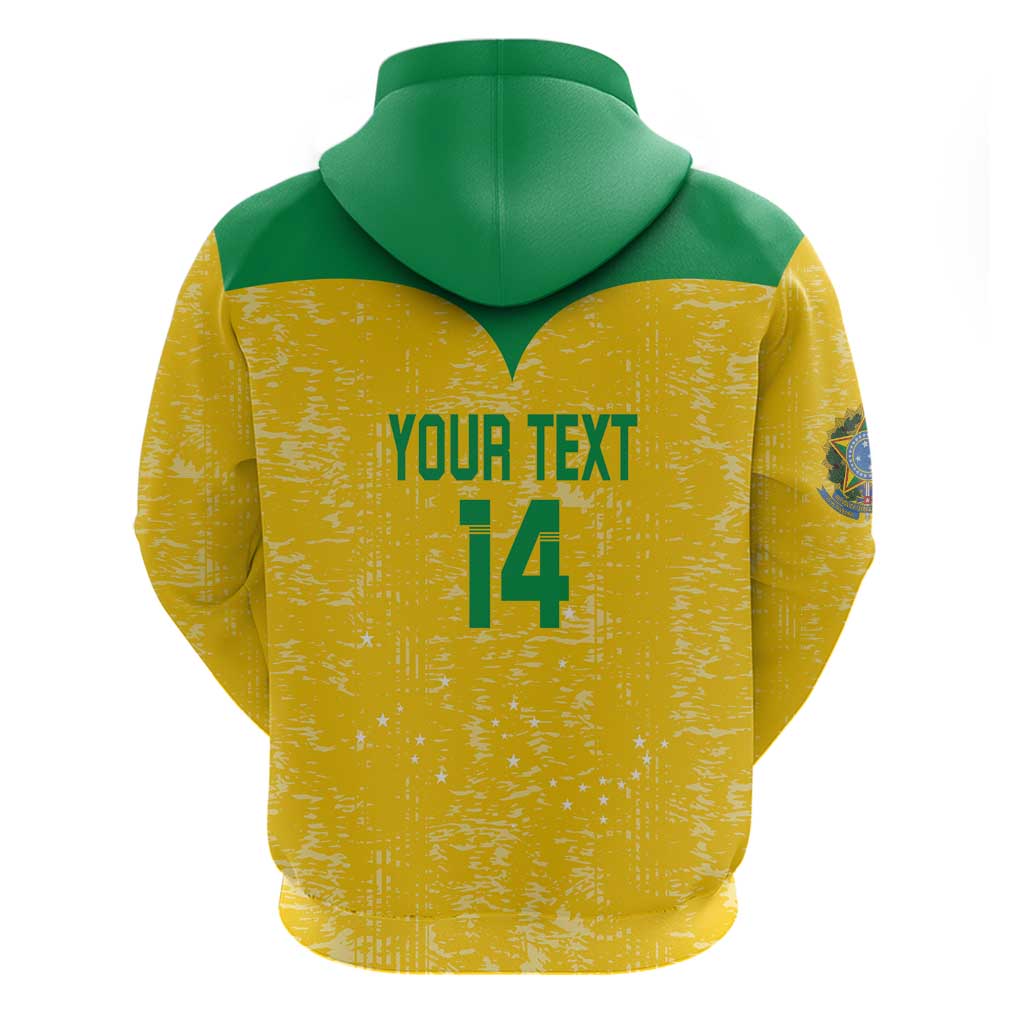 Custom Brasil Volleyball Hoodie Vai Canarinhos!