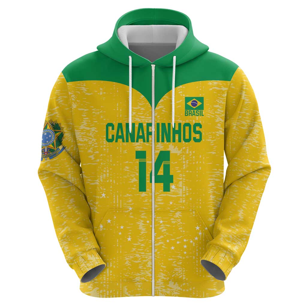 Custom Brasil Volleyball Hoodie Vai Canarinhos!