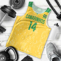 Custom Brasil Volleyball Men Tank Top Vai Canarinhos!