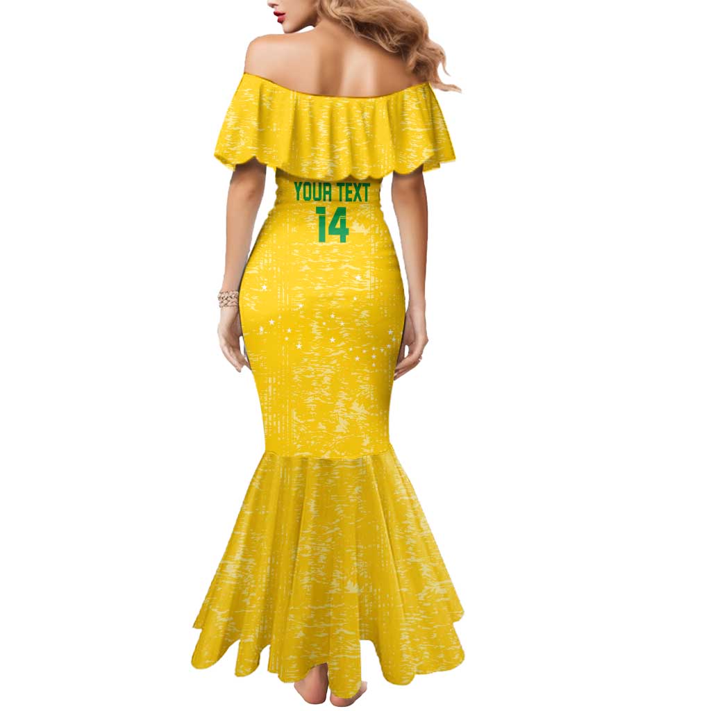 Custom Brasil Volleyball Mermaid Dress Vai Canarinhos!