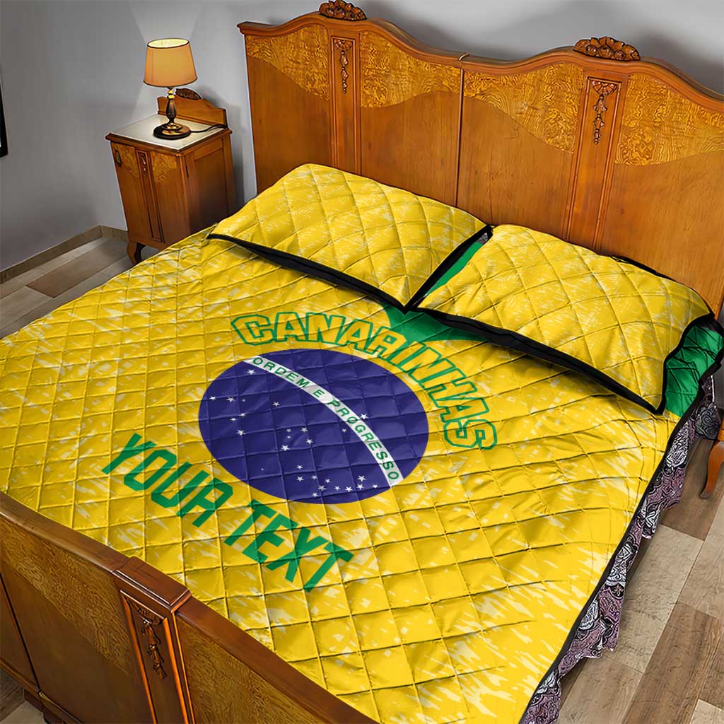 Custom Brasil Volleyball Quilt Bed Set Vai Canarinhos! - Wonder Print Shop