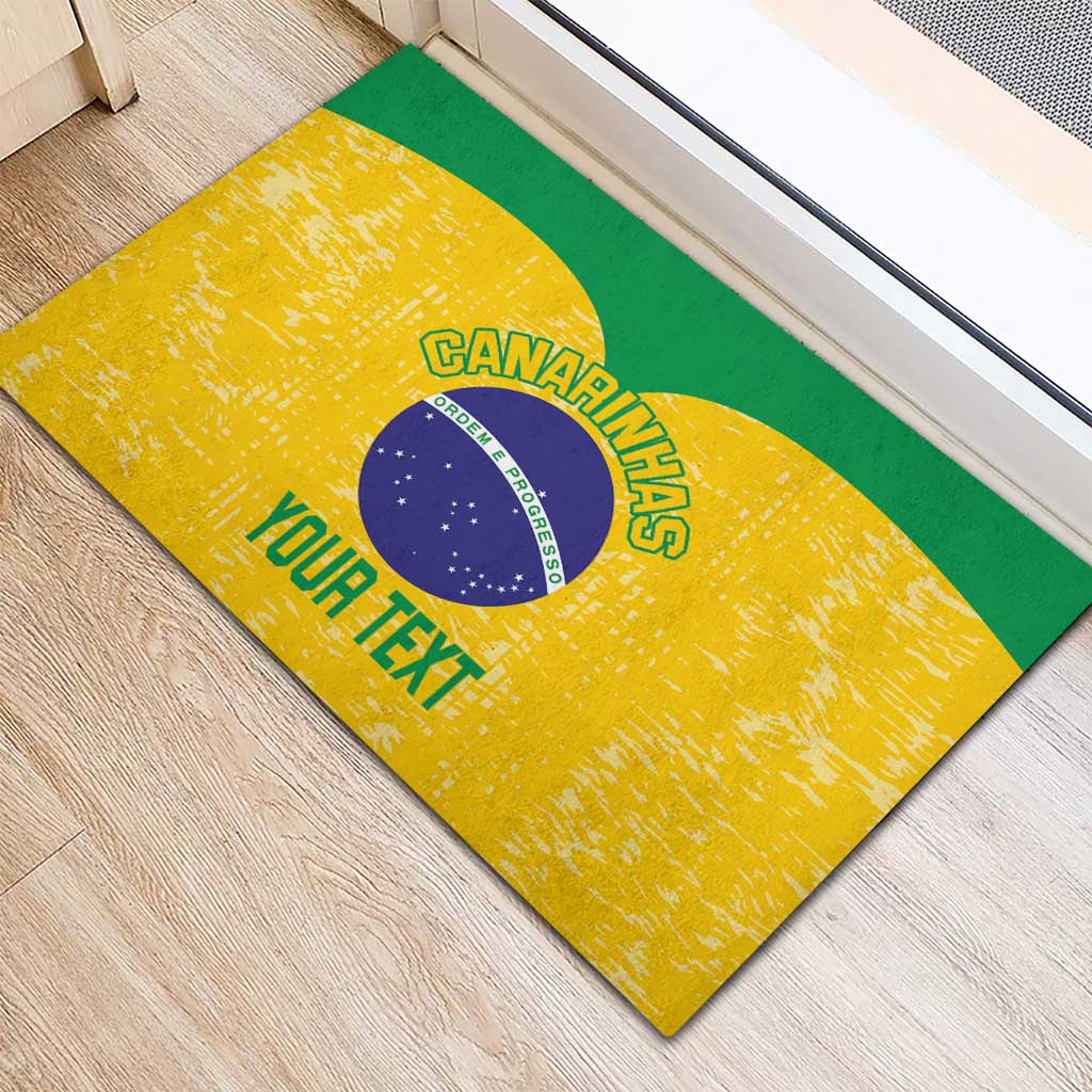 Custom Brasil Volleyball Rubber Doormat Vai Canarinhos! - Wonder Print Shop