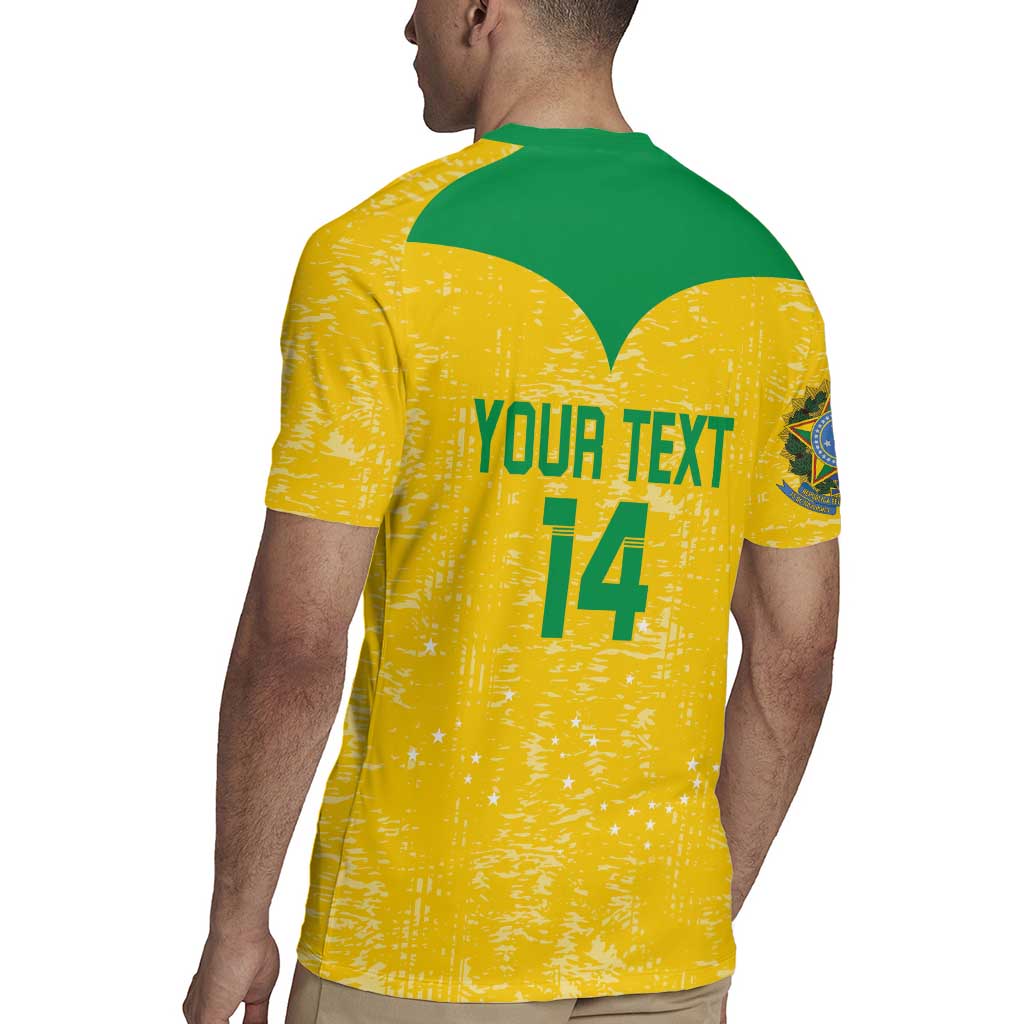 Custom Brasil Volleyball Rugby Jersey Vai Canarinhos! - Wonder Print Shop