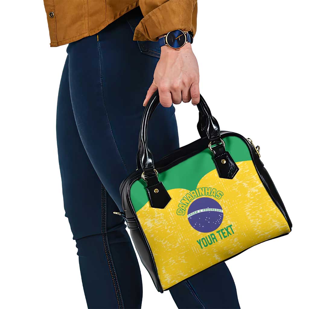 Custom Brasil Volleyball Shoulder Handbag Vai Canarinhos! - Wonder Print Shop