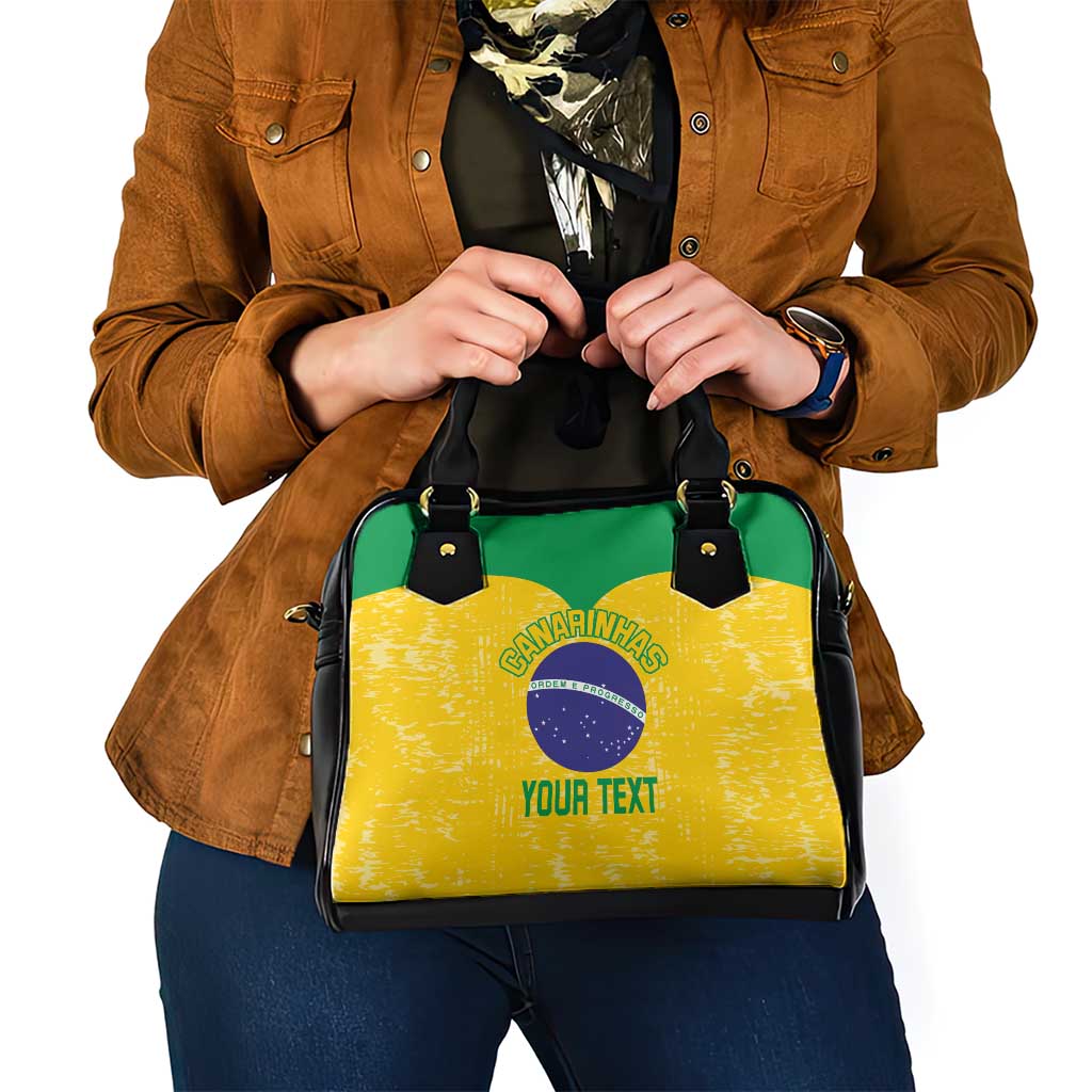 Custom Brasil Volleyball Shoulder Handbag Vai Canarinhos! - Wonder Print Shop