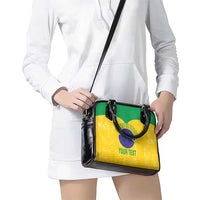 Custom Brasil Volleyball Shoulder Handbag Vai Canarinhos! - Wonder Print Shop