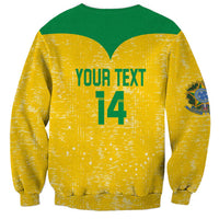 Custom Brasil Volleyball Sweatshirt Vai Canarinhos! - Wonder Print Shop