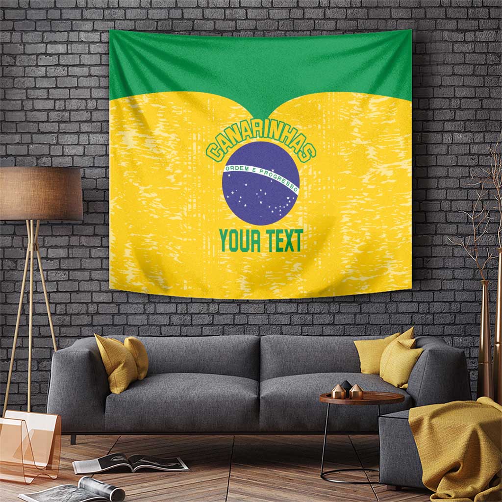 Custom Brasil Volleyball Tapestry Vai Canarinhos! - Wonder Print Shop