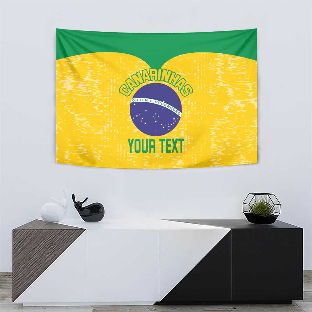 Custom Brasil Volleyball Tapestry Vai Canarinhos! - Wonder Print Shop