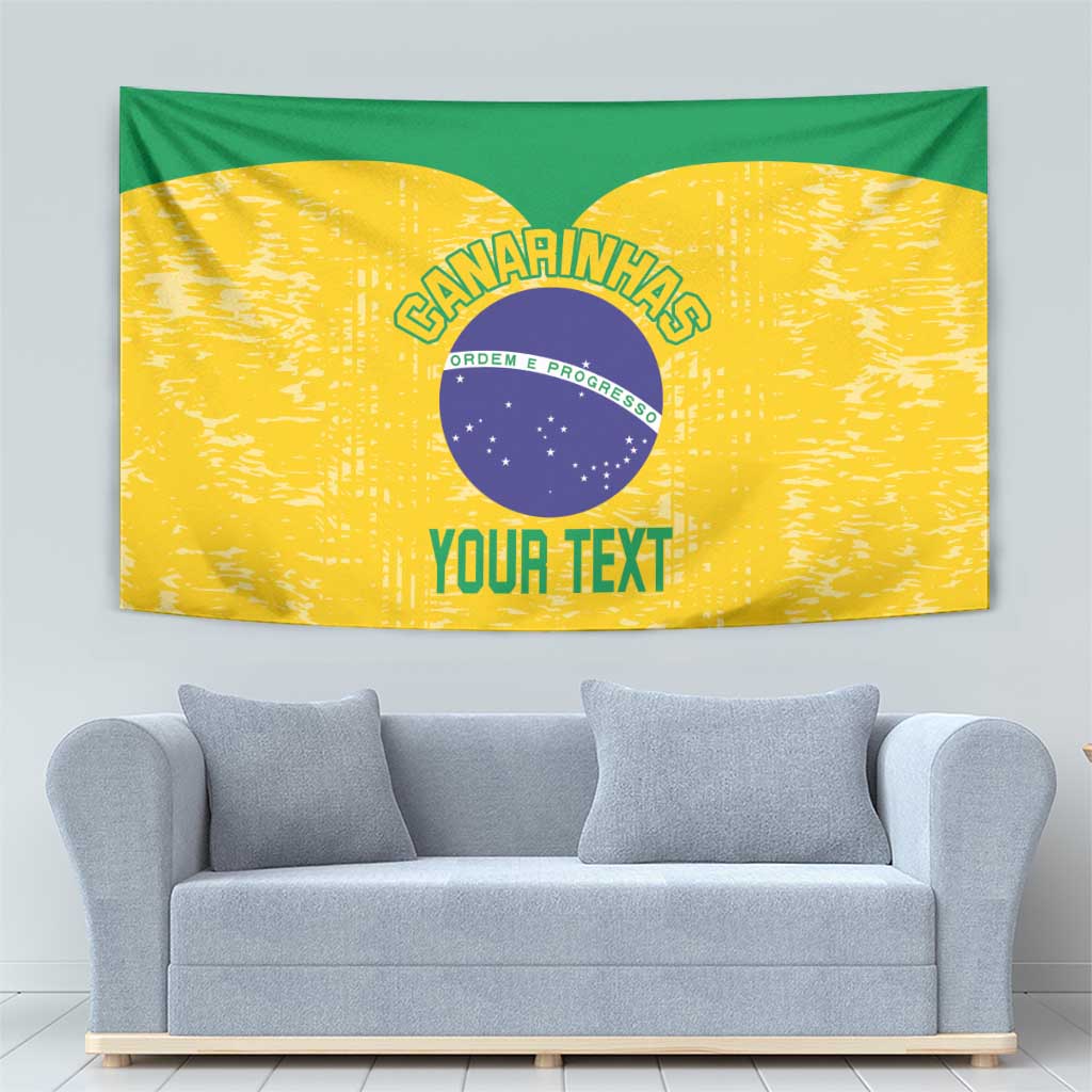 Custom Brasil Volleyball Tapestry Vai Canarinhos! - Wonder Print Shop