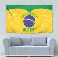 Custom Brasil Volleyball Tapestry Vai Canarinhos! - Wonder Print Shop