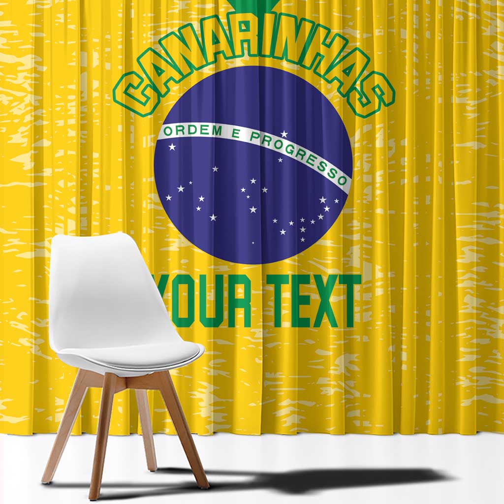 Custom Brasil Volleyball Window Curtain Vai Canarinhos! - Wonder Print Shop