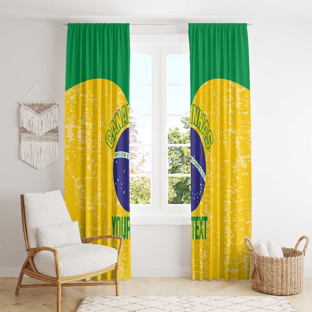 Custom Brasil Volleyball Window Curtain Vai Canarinhos! - Wonder Print Shop