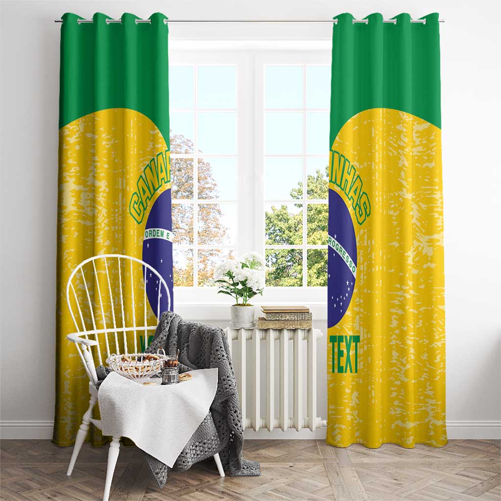 Custom Brasil Volleyball Window Curtain Vai Canarinhos! - Wonder Print Shop