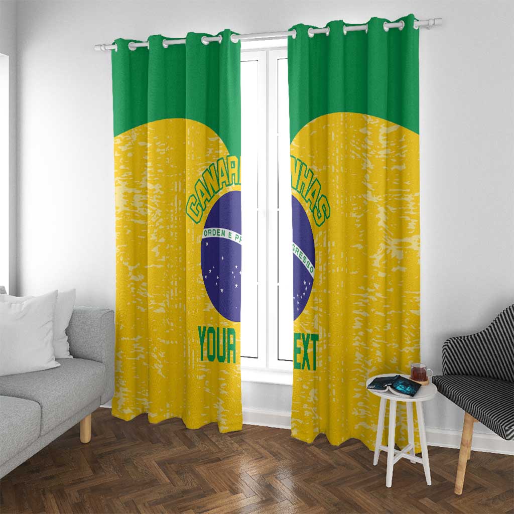 Custom Brasil Volleyball Window Curtain Vai Canarinhos! - Wonder Print Shop