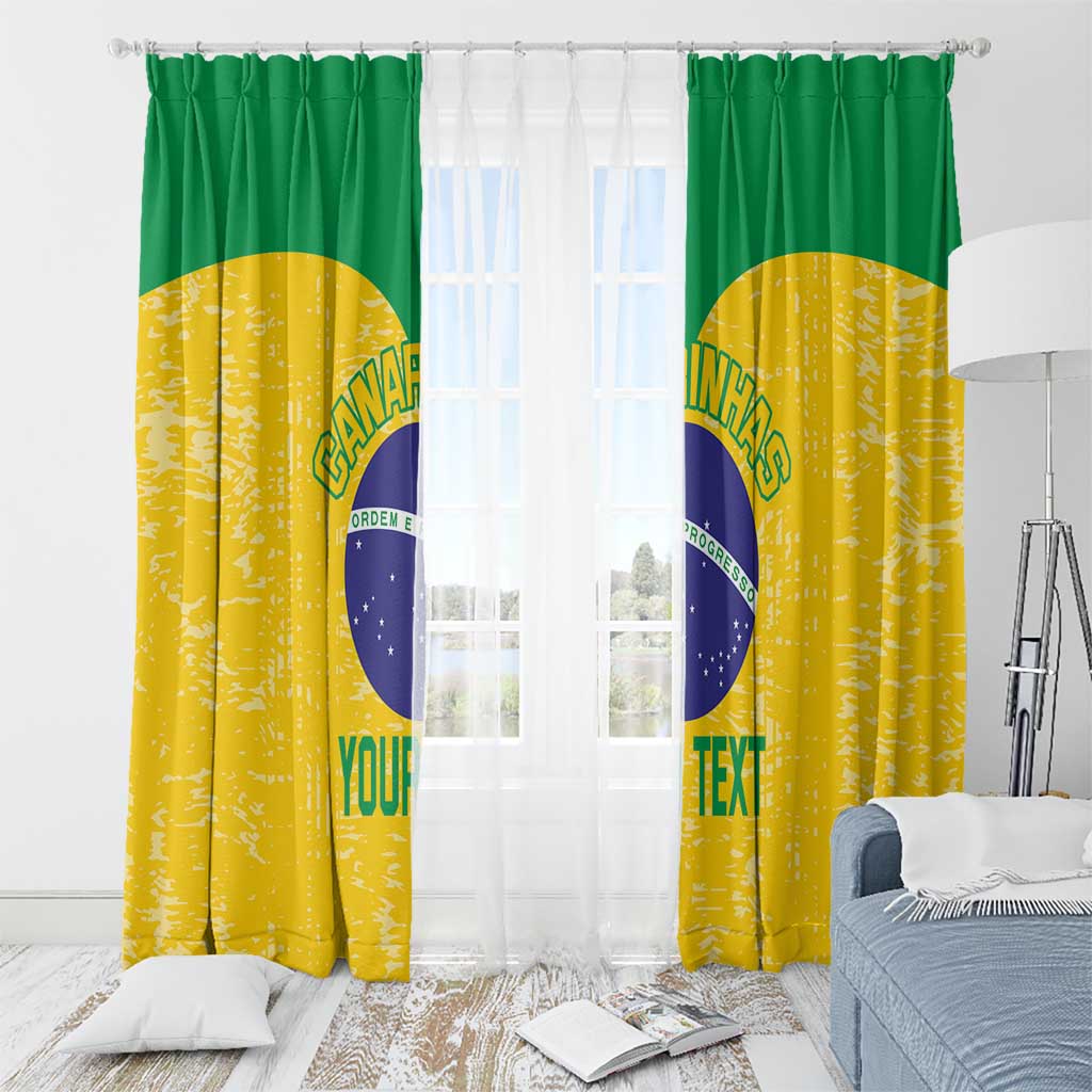 Custom Brasil Volleyball Window Curtain Vai Canarinhos! - Wonder Print Shop
