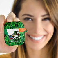 Irish American St Patrick's Day AirPods Case USA Eagle Leprechaun Hat Shamrock Pattern