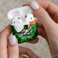 Irish American St Patrick's Day AirPods Case USA Eagle Leprechaun Hat Shamrock Pattern