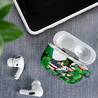 Irish American St Patrick's Day AirPods Case USA Eagle Leprechaun Hat Shamrock Pattern