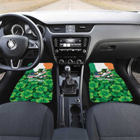 Irish American St Patrick's Day Car Mats USA Eagle Leprechaun Hat Shamrock Pattern
