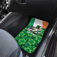 Irish American St Patrick's Day Car Mats USA Eagle Leprechaun Hat Shamrock Pattern
