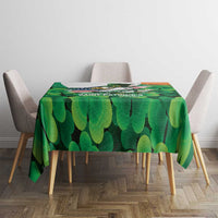 Irish American St Patrick's Day Tablecloth USA Eagle Leprechaun Hat Shamrock Pattern