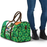 Irish American St Patrick's Day Travel Bag USA Eagle Leprechaun Hat Shamrock Pattern