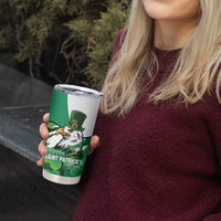 Irish American St Patrick's Day Tumbler Cup USA Eagle Leprechaun Hat Shamrock Pattern