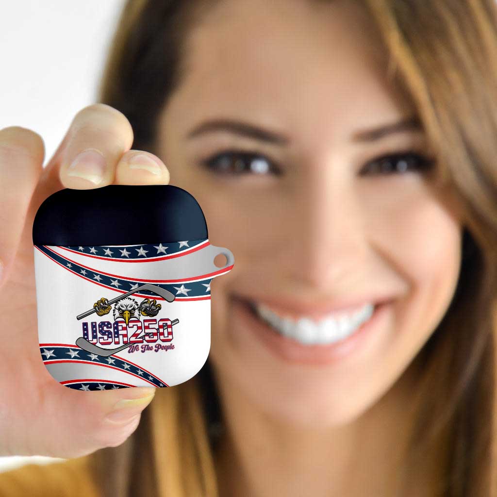Hockey United States 250th Anniversary AirPods Case USA Semiquincentennial We The People