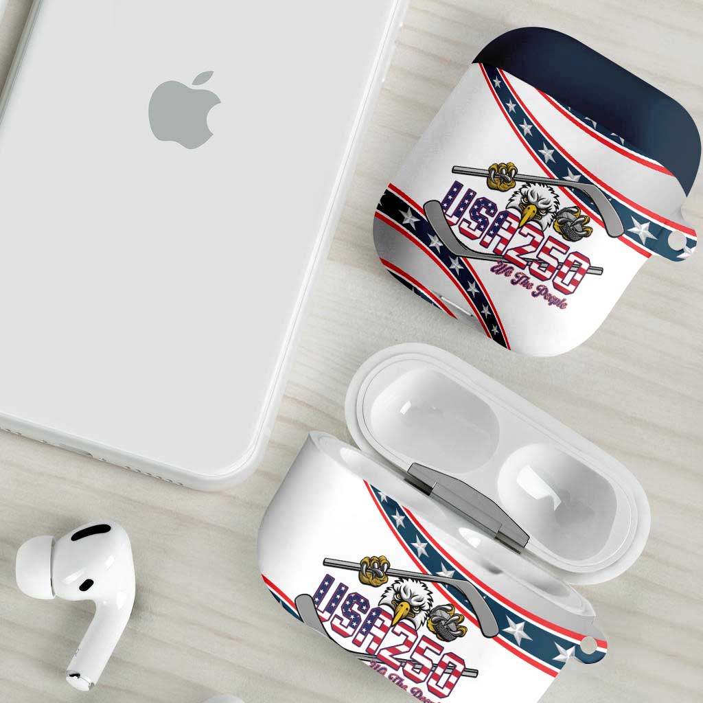 Hockey United States 250th Anniversary AirPods Case USA Semiquincentennial We The People