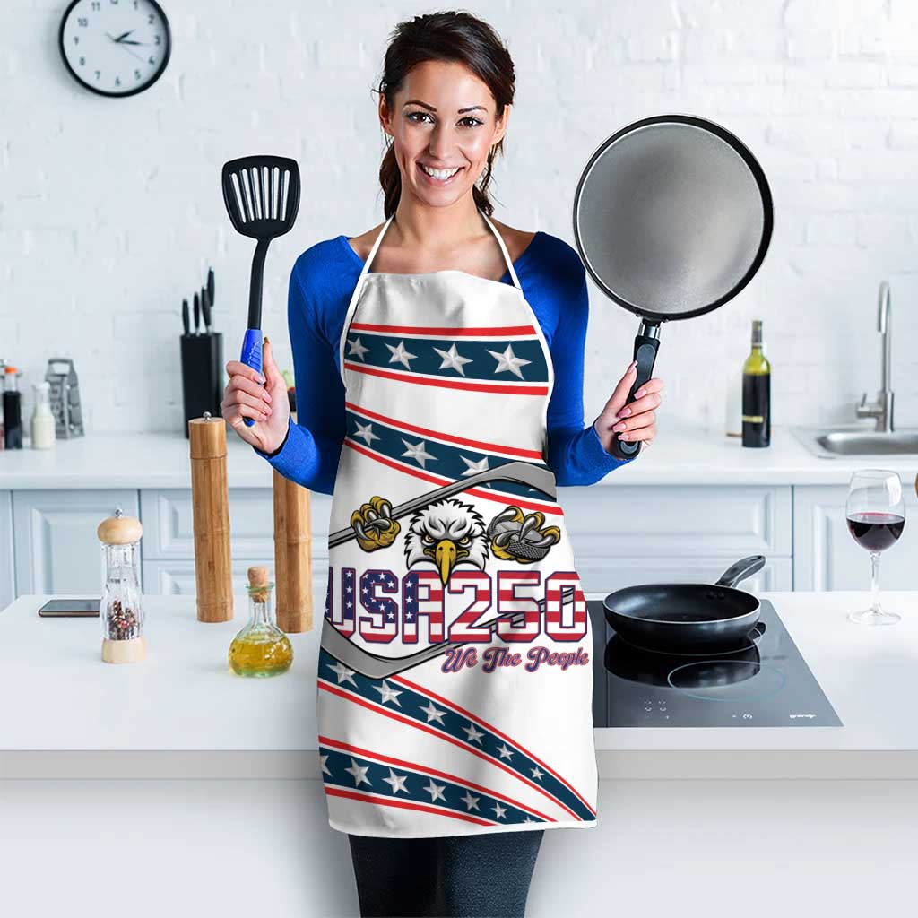 Hockey United States 250th Anniversary Apron USA Semiquincentennial We The People