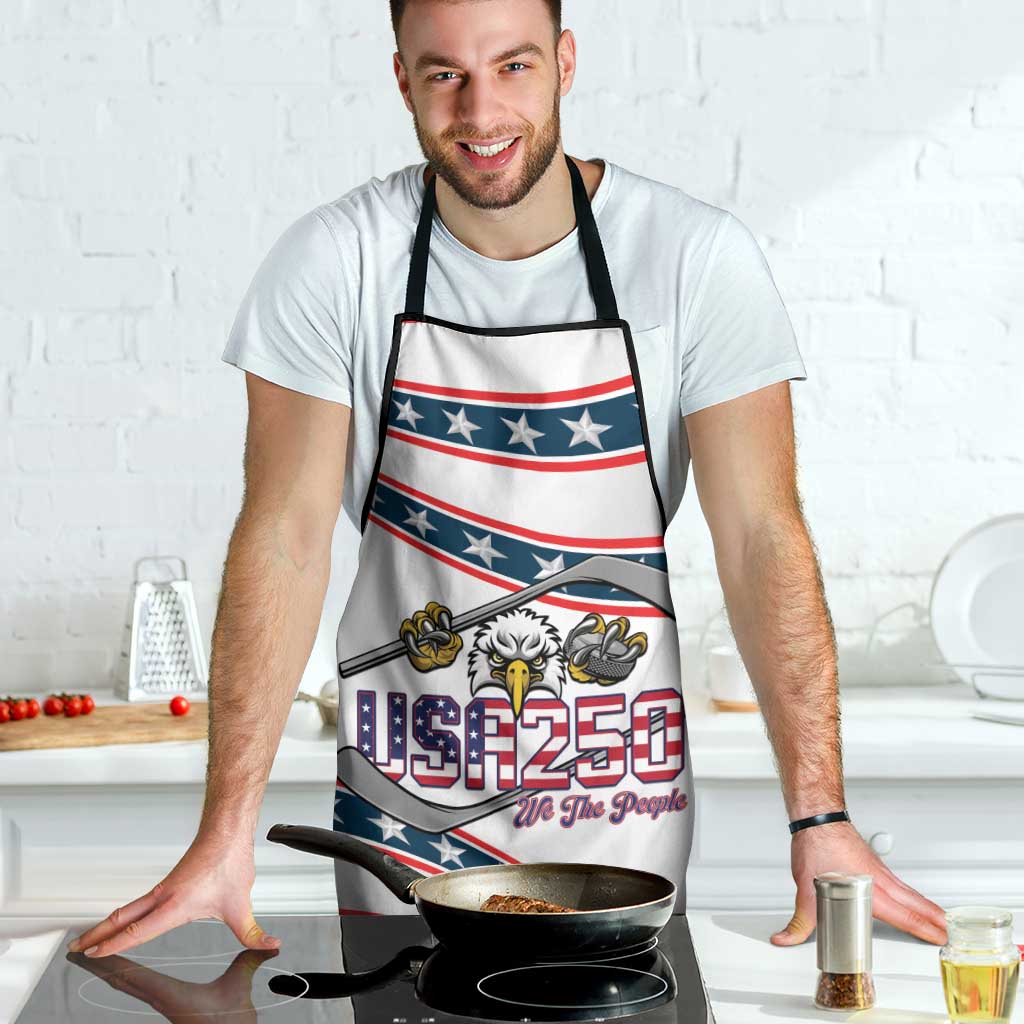 Hockey United States 250th Anniversary Apron USA Semiquincentennial We The People