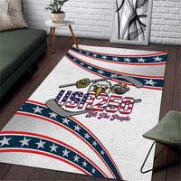 Hockey United States 250th Anniversary Area Rug USA Semiquincentennial We The People