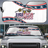 Hockey United States 250th Anniversary Auto Sun Shade USA Semiquincentennial We The People