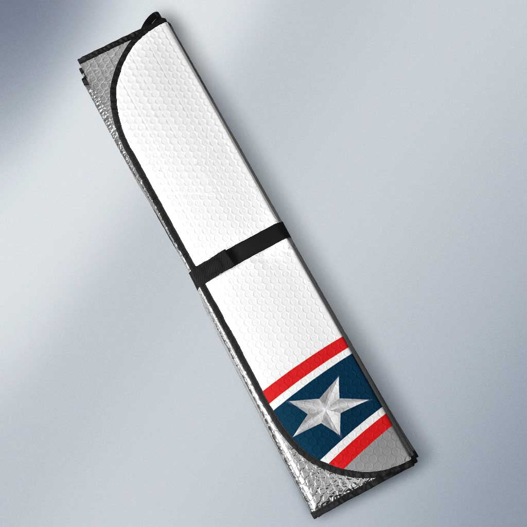 Hockey United States 250th Anniversary Auto Sun Shade USA Semiquincentennial We The People