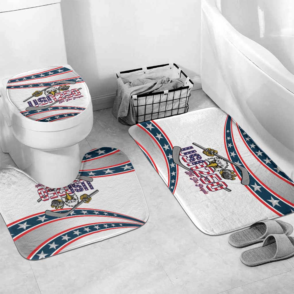 Hockey United States 250th Anniversary Bathroom Set USA Semiquincentennial We The People