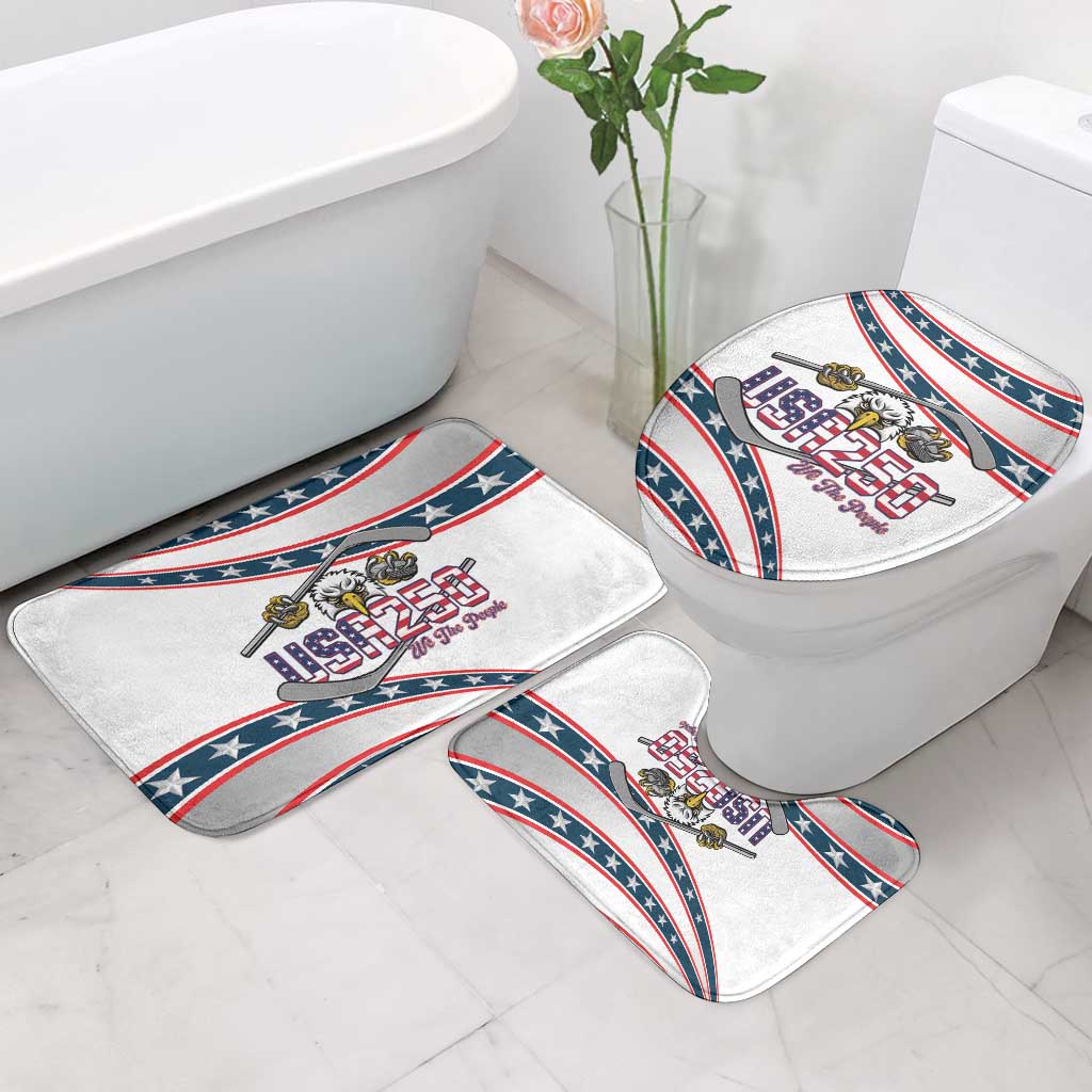 Hockey United States 250th Anniversary Bathroom Set USA Semiquincentennial We The People