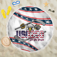 Hockey United States 250th Anniversary Beach Blanket USA Semiquincentennial We The People