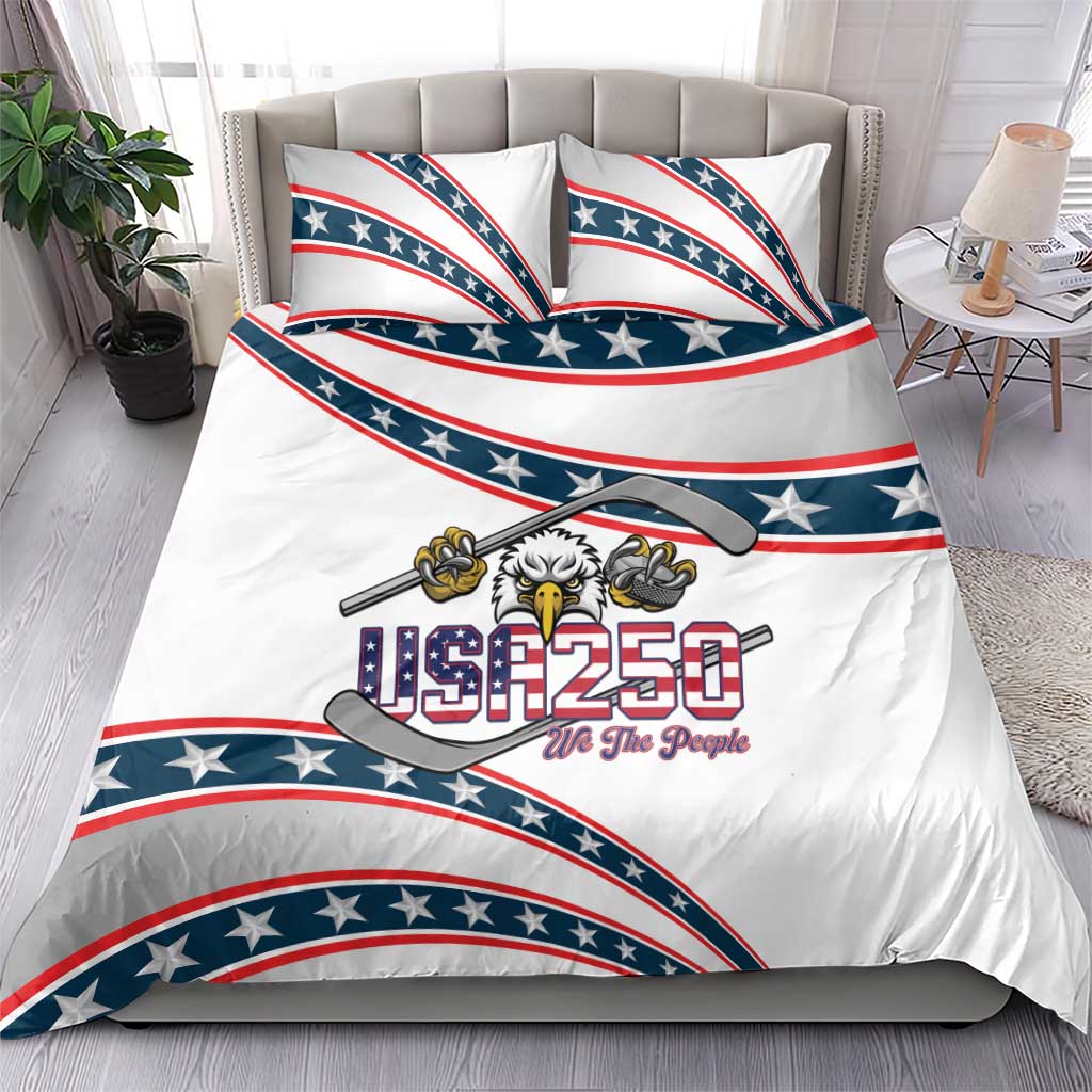 Hockey United States 250th Anniversary Bedding Set USA Semiquincentennial We The People