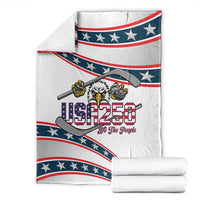 Hockey United States 250th Anniversary Blanket USA Semiquincentennial We The People