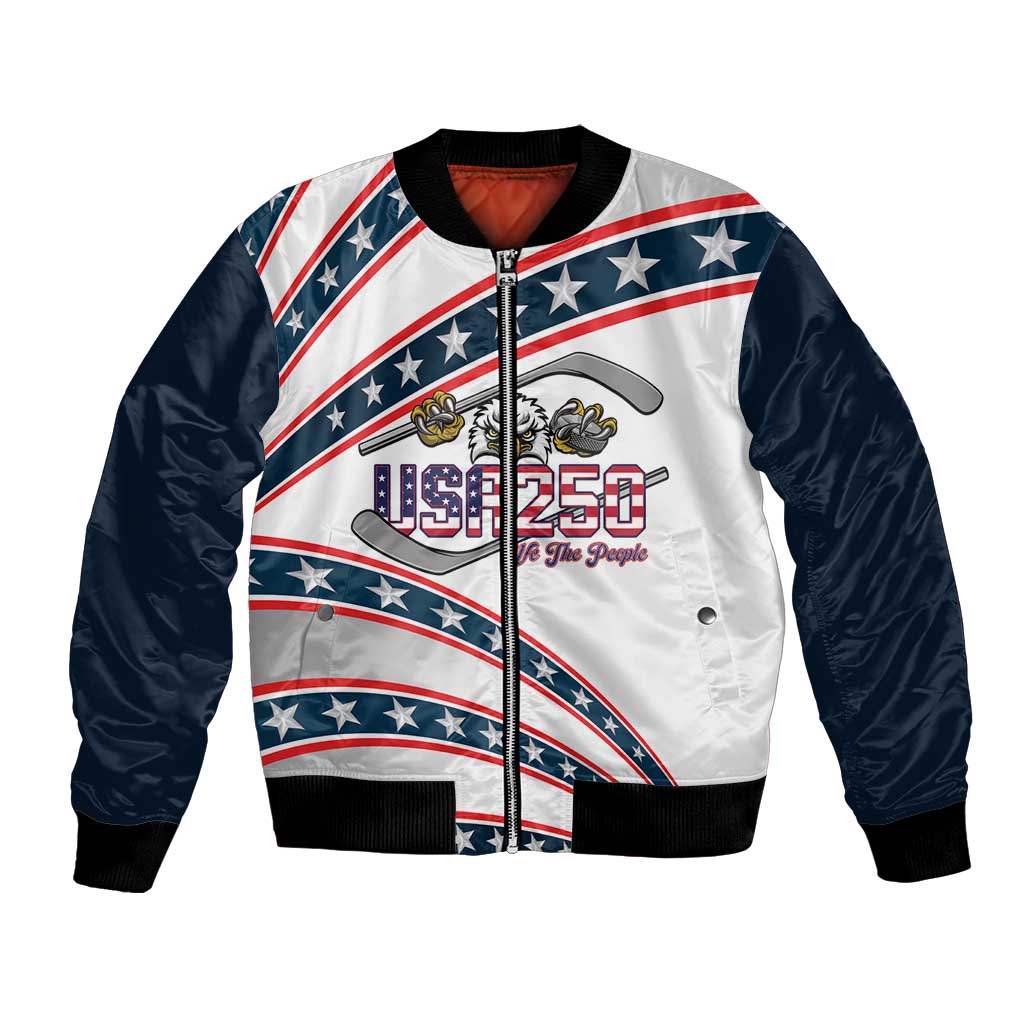 Custom Hockey United States 250th Anniversary Bomber Jacket USA Semiquincentennial We The People