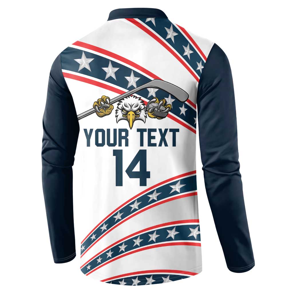 Custom Hockey United States 250th Anniversary Button Sweatshirt USA Semiquincentennial We The People