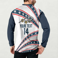Custom Hockey United States 250th Anniversary Button Sweatshirt USA Semiquincentennial We The People